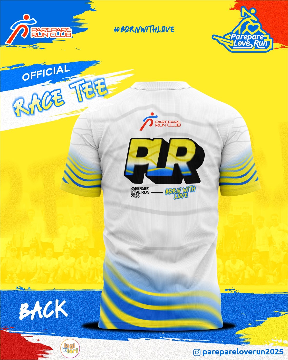 parepare love run jersey back